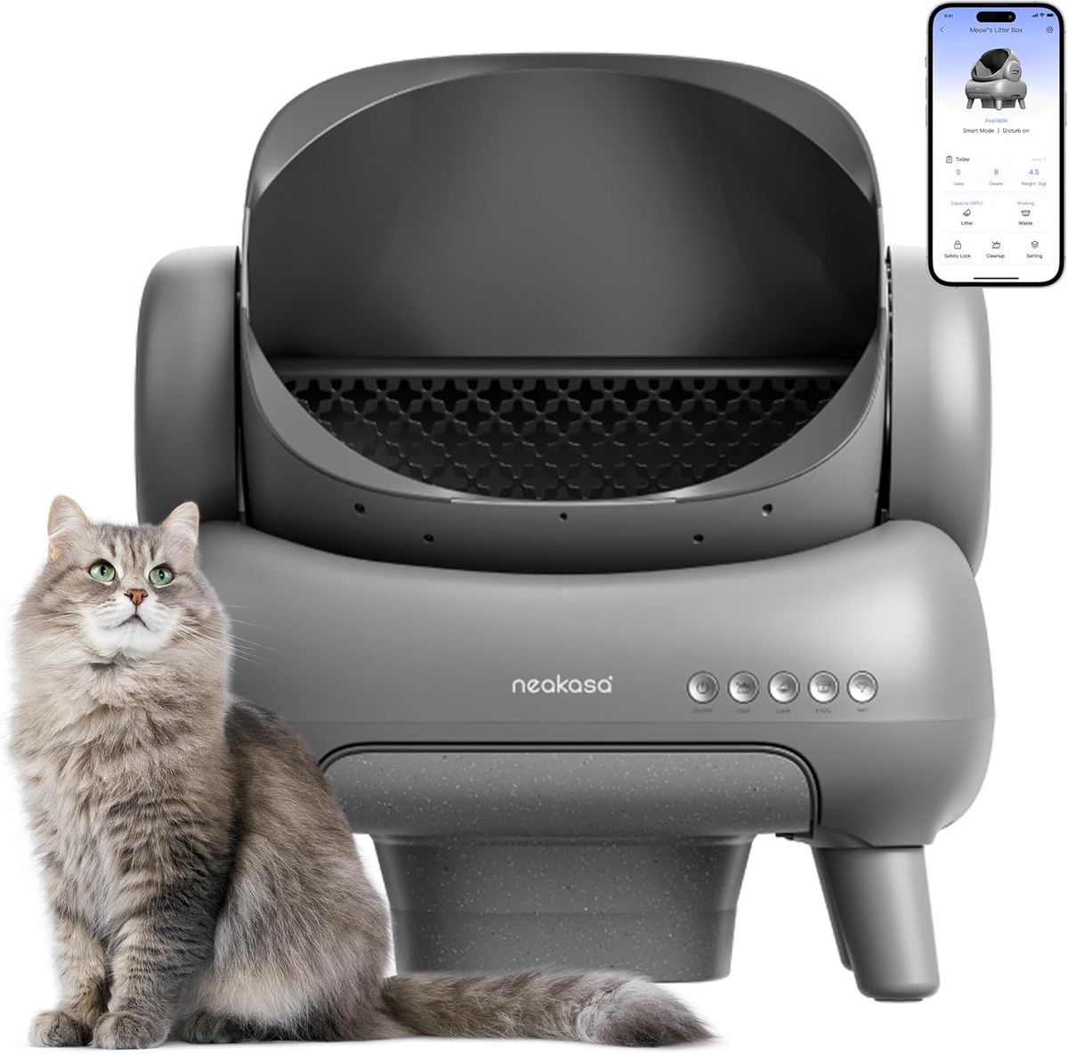 Neakasa M1 Plus: Smart Self-Cleaning Litter Box for Multi-Cat Homes