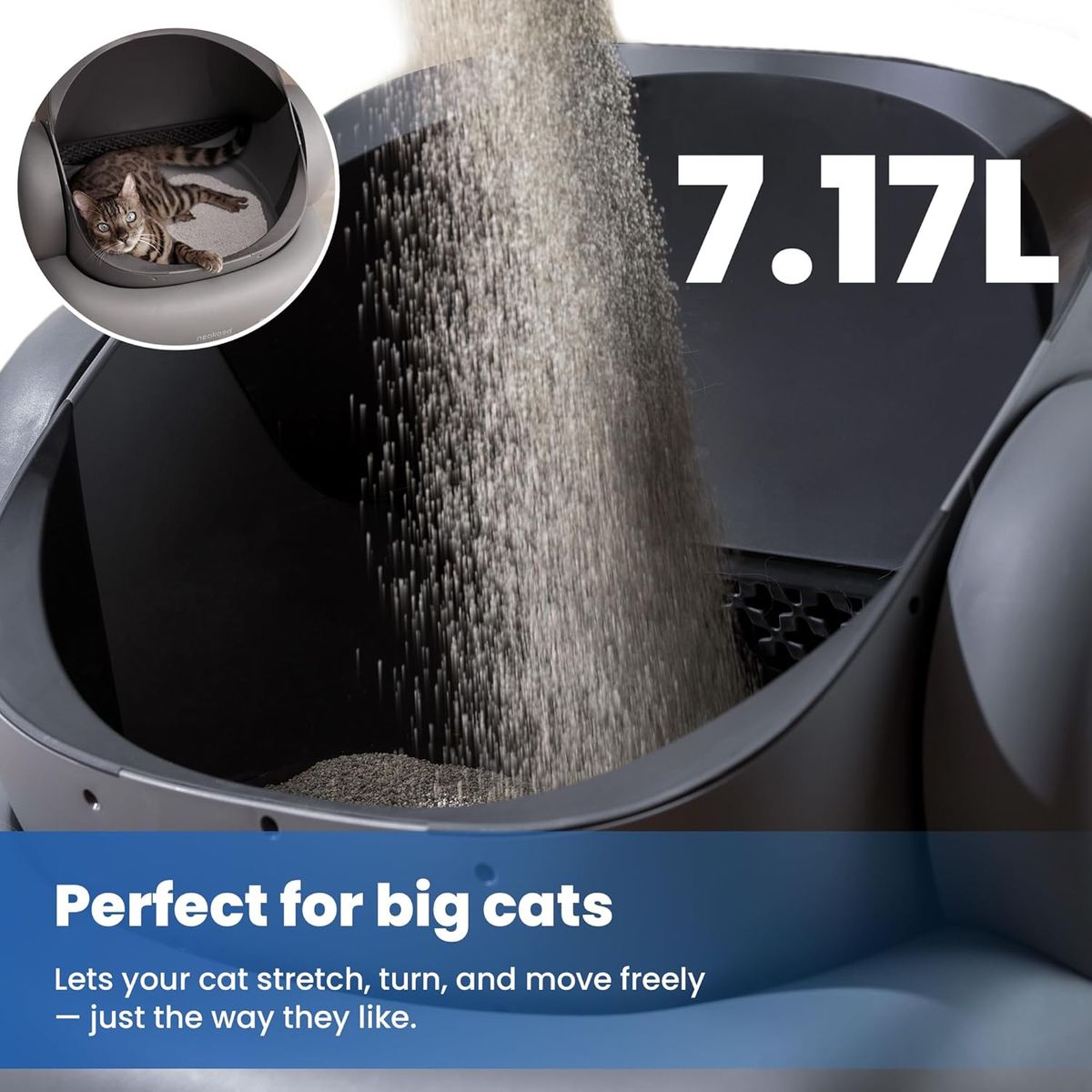 Neakasa M1 Plus: Smart Self-Cleaning Litter Box for Multi-Cat Homes