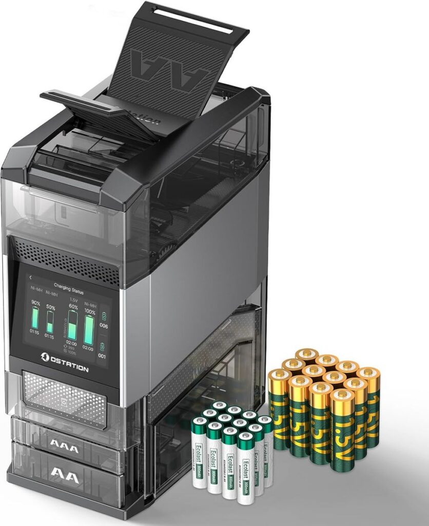 OSTATION Ostation 2 Pro: Smart AA/AAA Battery Charger Hub