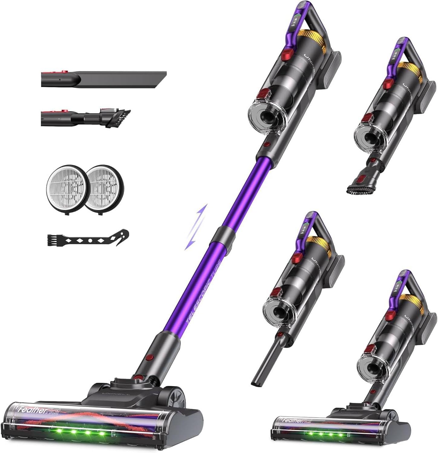 UNINELL HOME UV2: 48000Pa, 65Min Runtime Cordless Vacuum