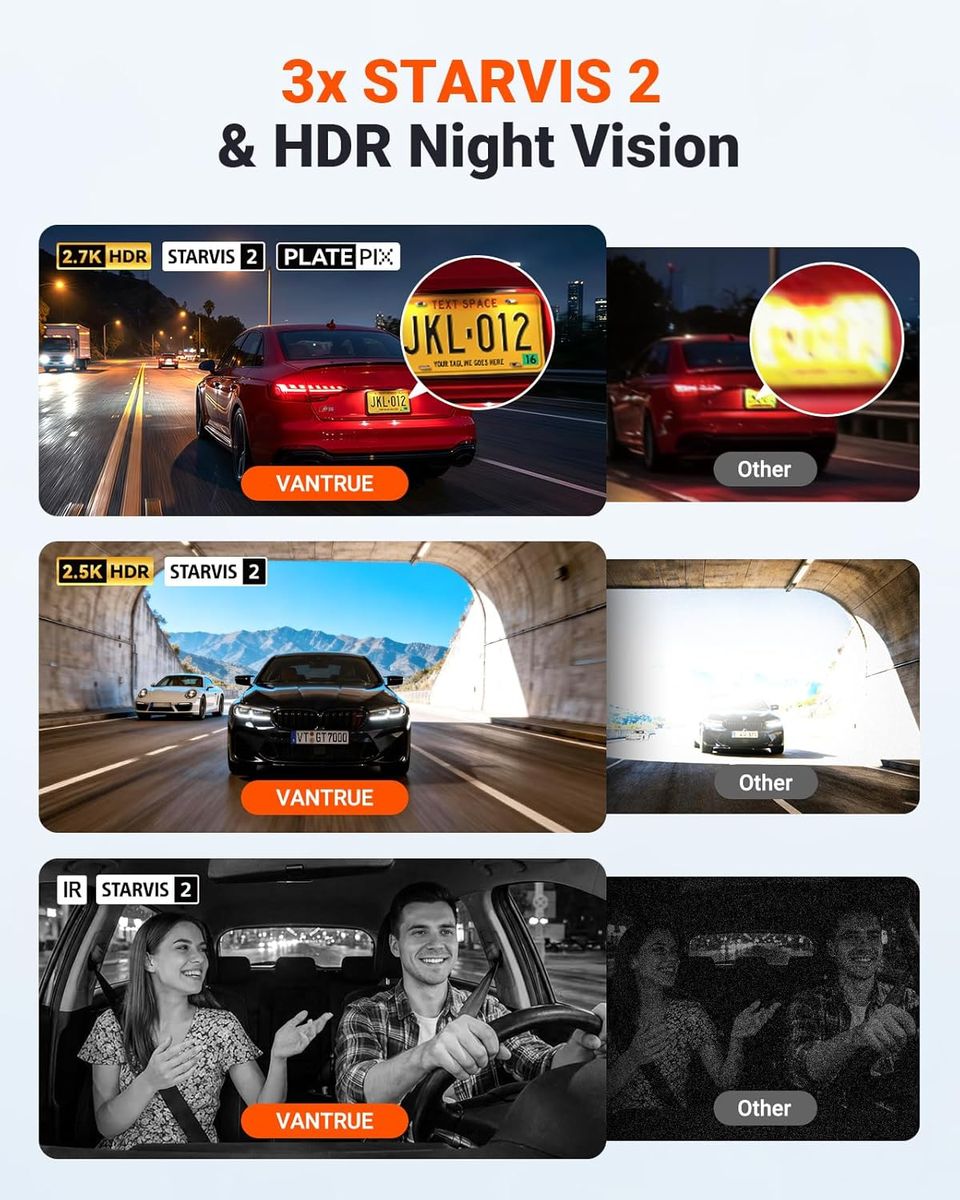 Vantrue New N4S: Superior 3-Channel Dash Cam with STARVIS 2 Night Vision