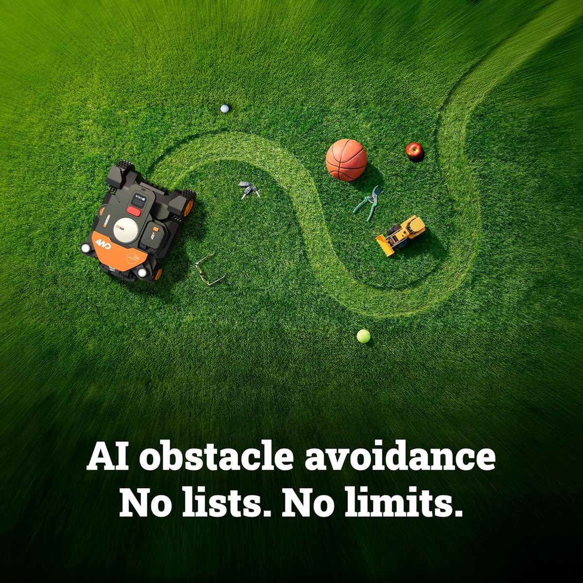 WORX Landroid Vision Cloud 4WD: Wire-Free Mowing & AI for 1/2 Acre