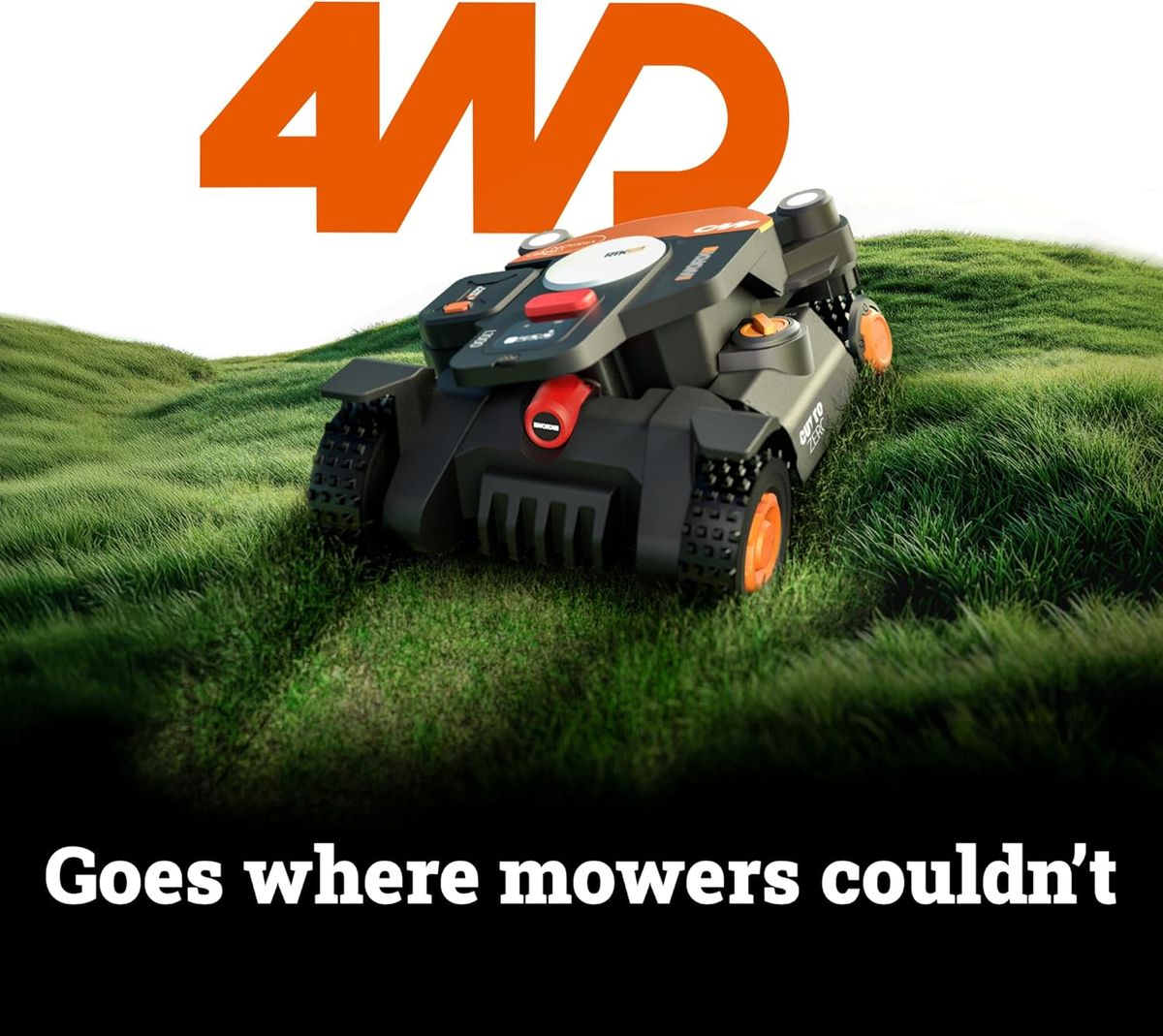 WORX Landroid Vision Cloud 4WD: Wire-Free Mowing & AI for 1/2 Acre