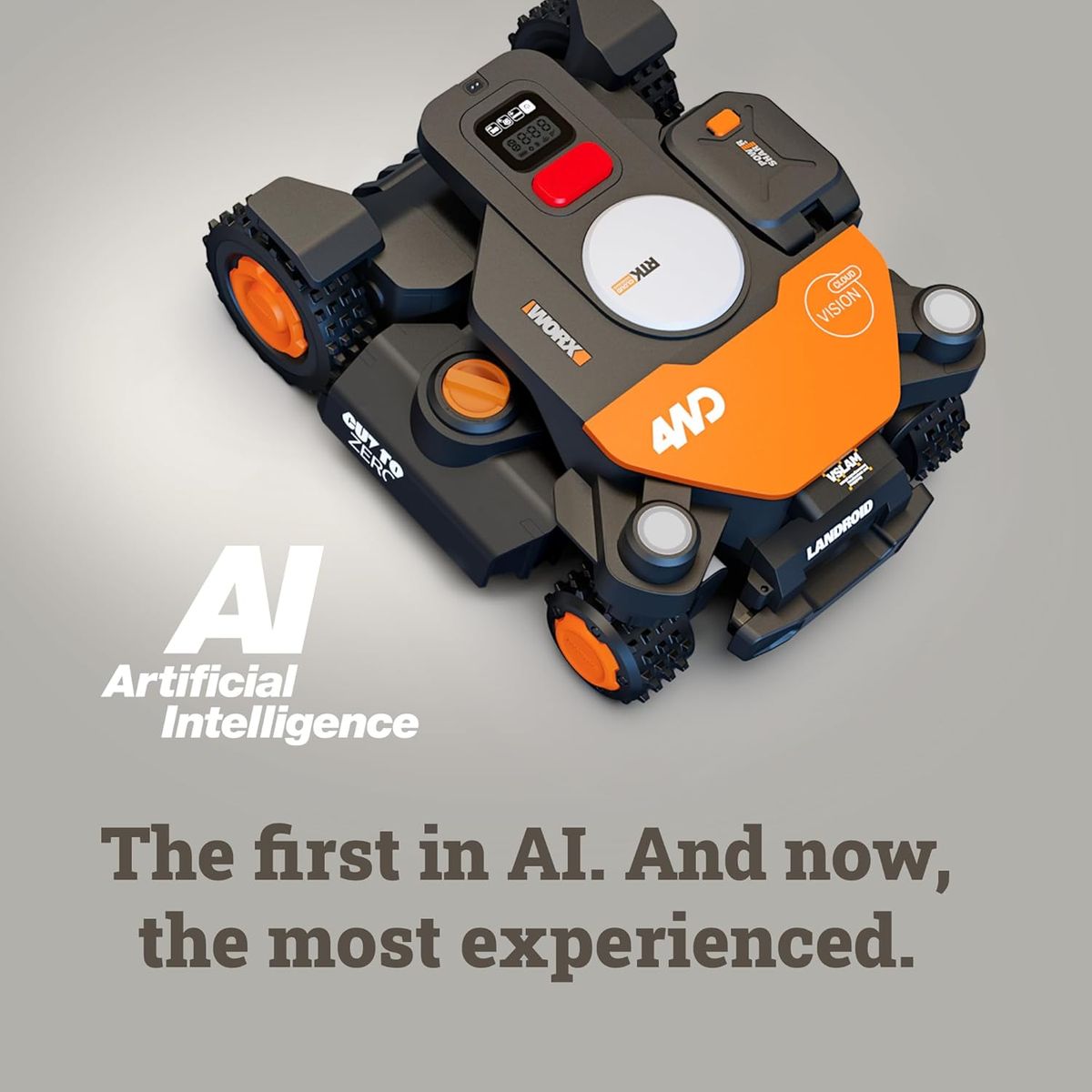 WORX Landroid Vision Cloud 4WD: Wire-Free Mowing & AI for 1/2 Acre