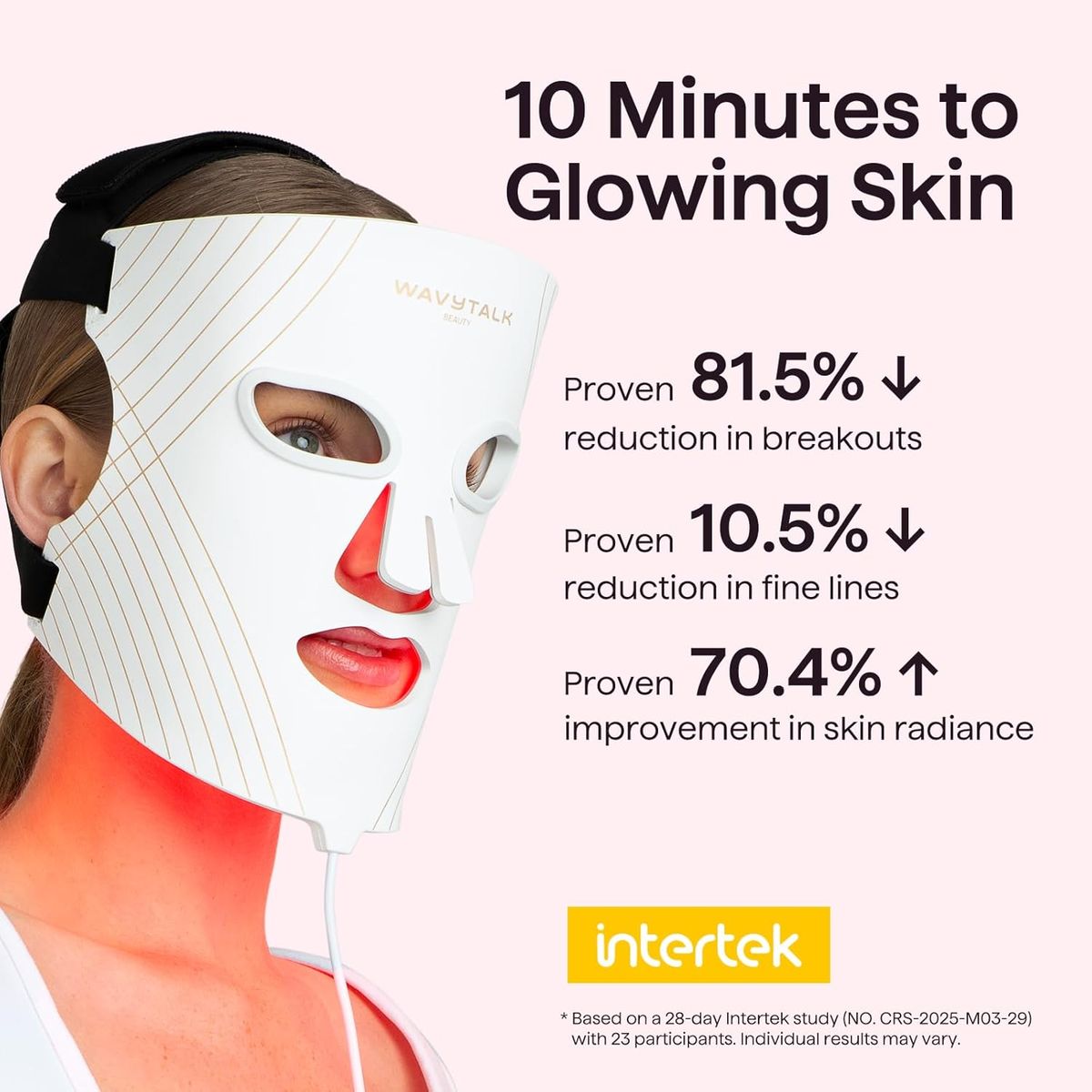 Wavytalk Red Light Therapy Mask: Glow Time for Radiant Skin