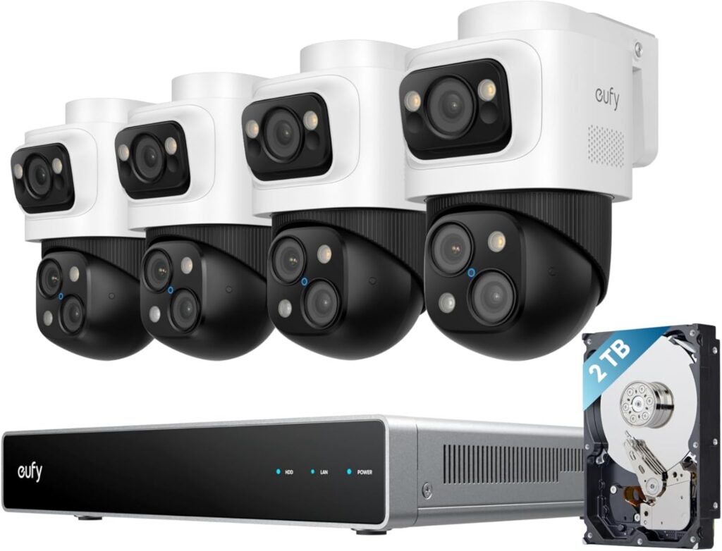 eufy Security S4 Max: 4K NVR System, PoE, Triple-Lens PTZ, 24/7