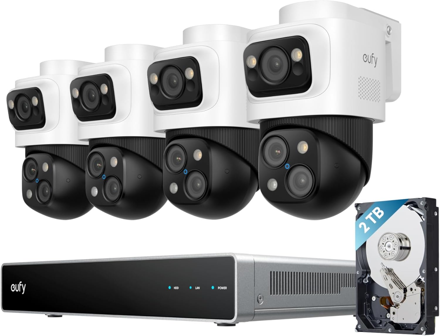 eufy Security S4 Max: 4K NVR System, PoE, Triple-Lens PTZ, 24/7