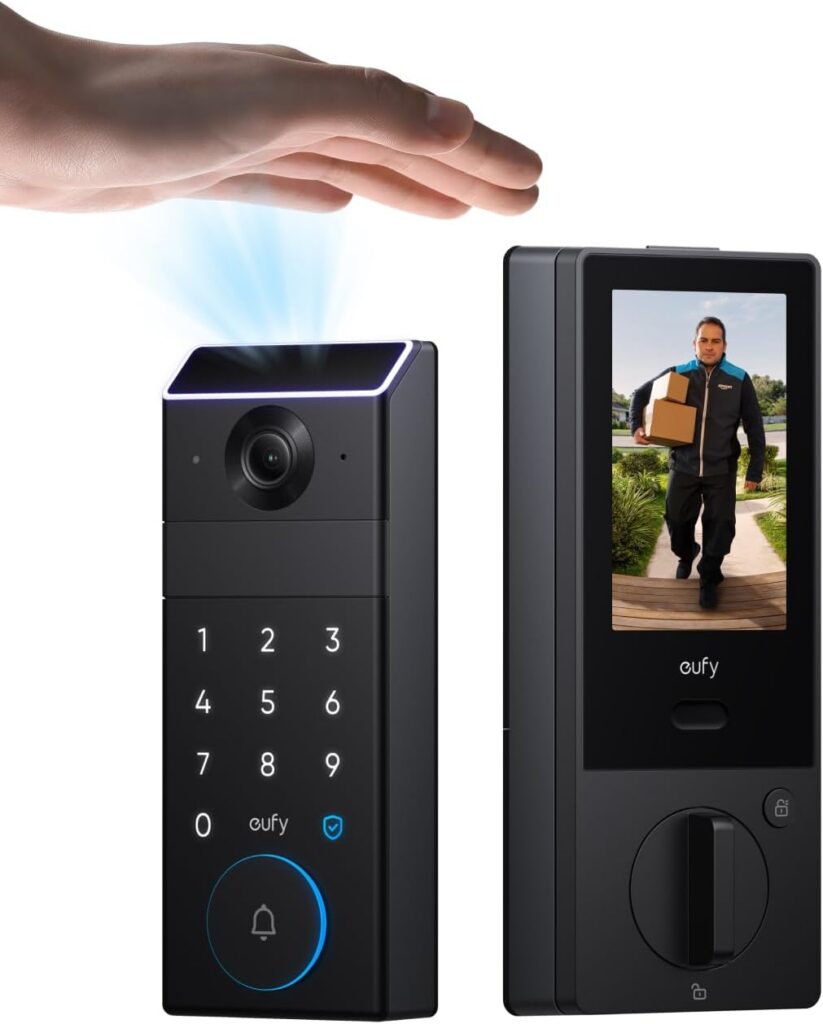 eufy Security FamiLock S3 Max: Palm Vein Smart Lock & 2K HDR Doorbell.