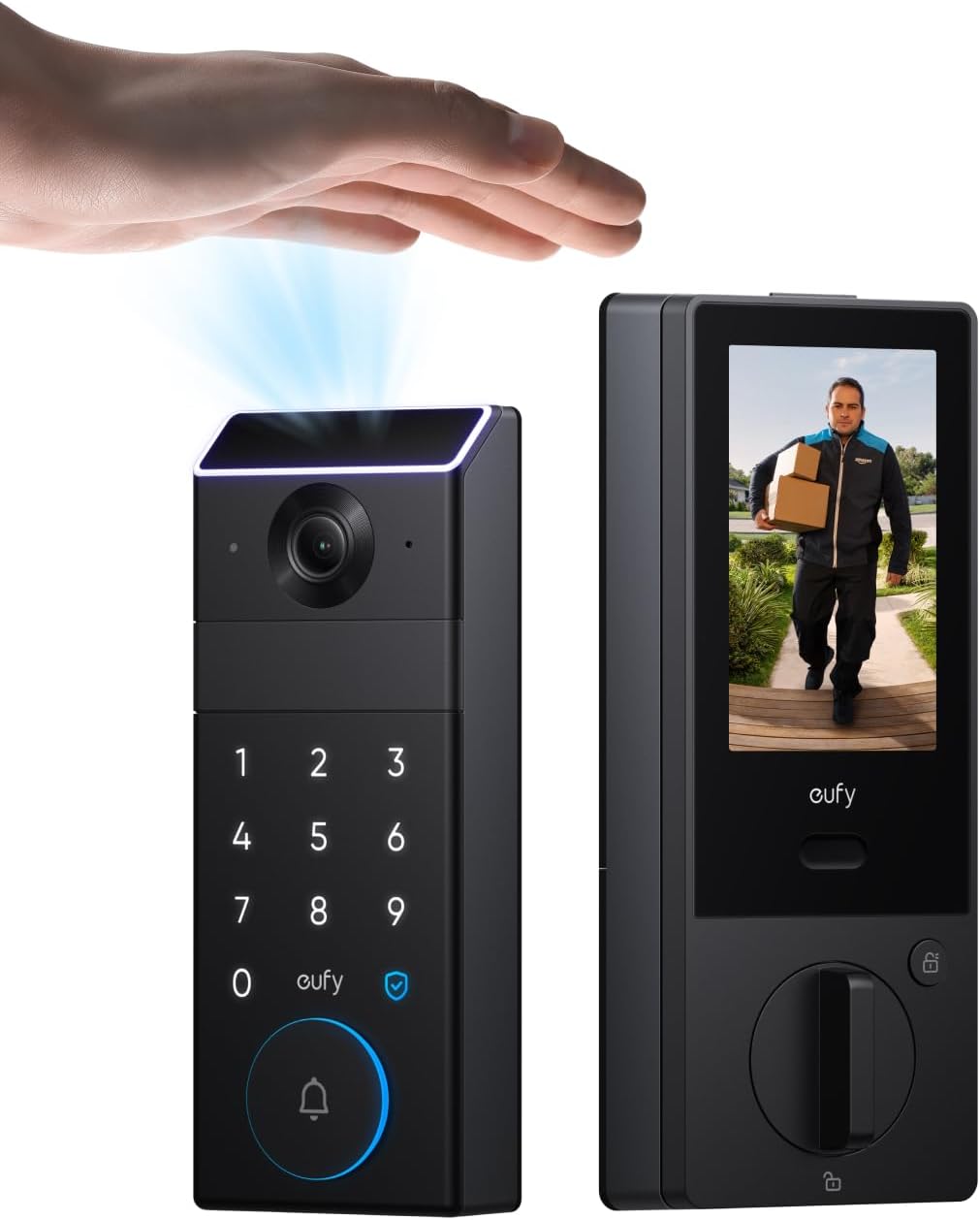 eufy Security FamiLock S3 Max: Palm Vein Smart Lock & 2K HDR Doorbell.