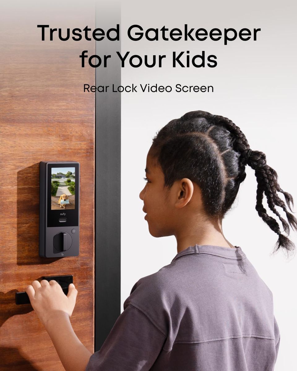 eufy Security FamiLock S3 Max: Palm Vein Smart Lock & 2K HDR Doorbell.