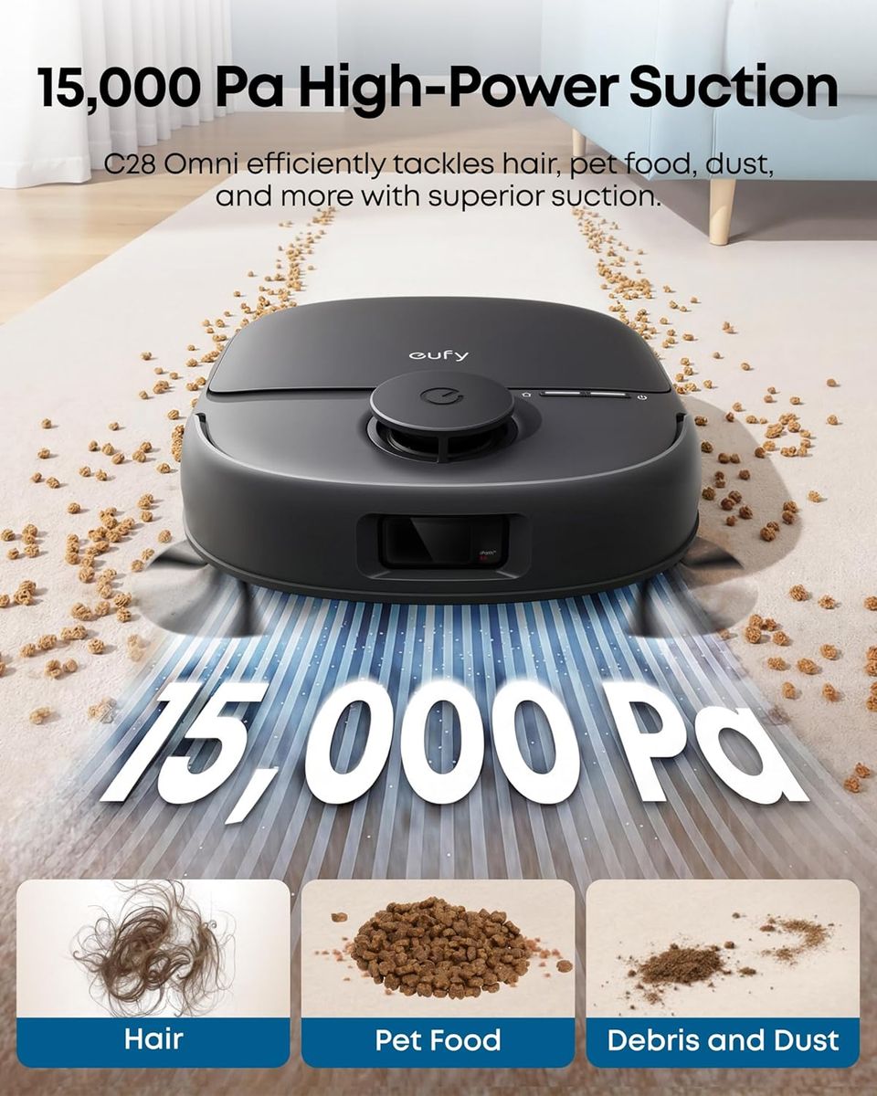 eufy C28 Robot Vacuum & Mop: Power, Precision, & Pet-Friendly