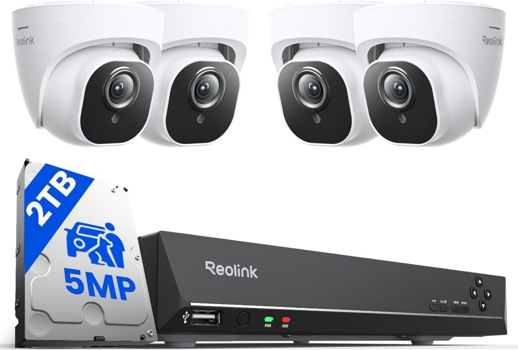 Reolink RLK8-520D4-5MP: 5MP PoE Security System