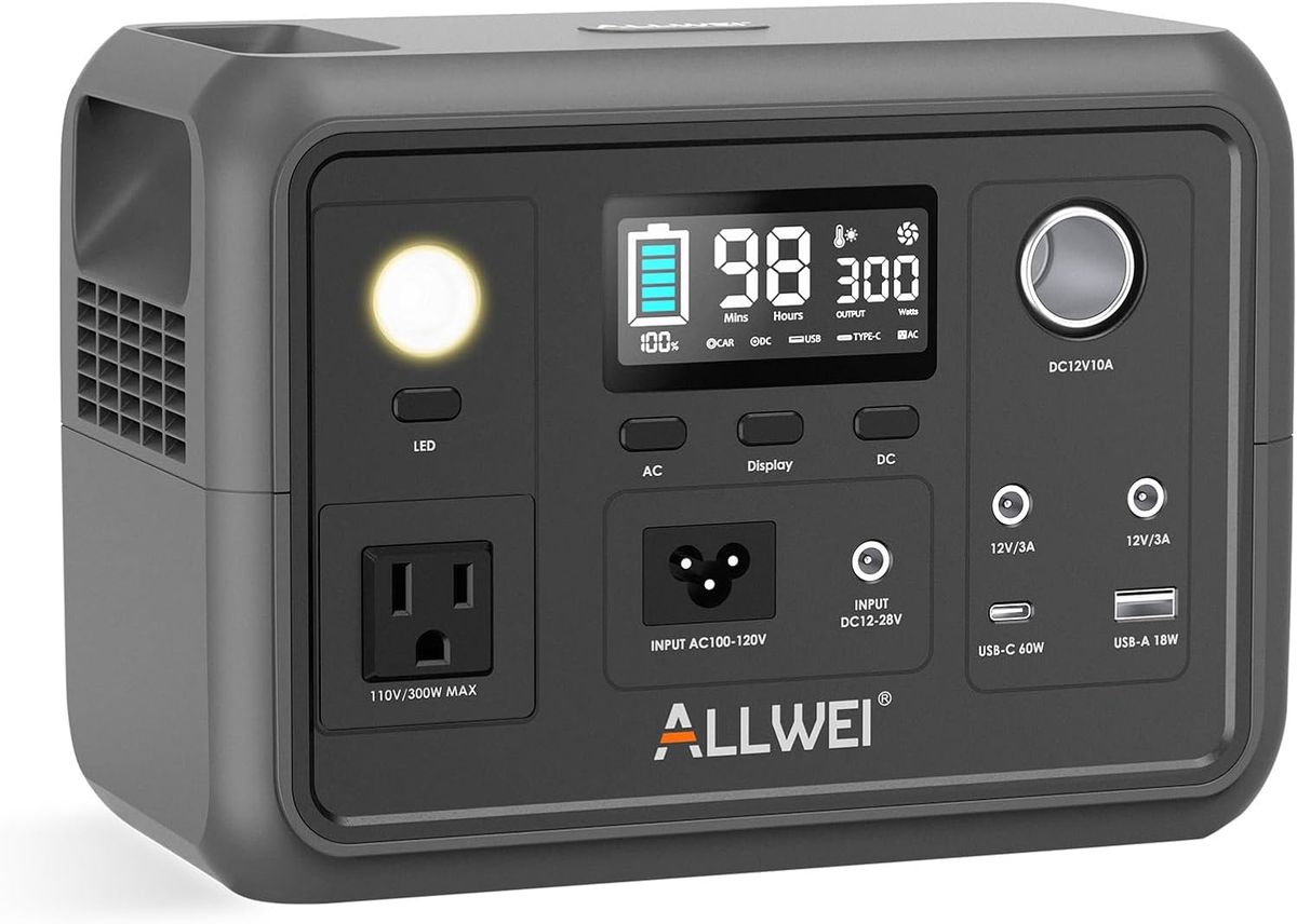 ALLWEI 300W Portable Power Station: Your Cozy Power Companion