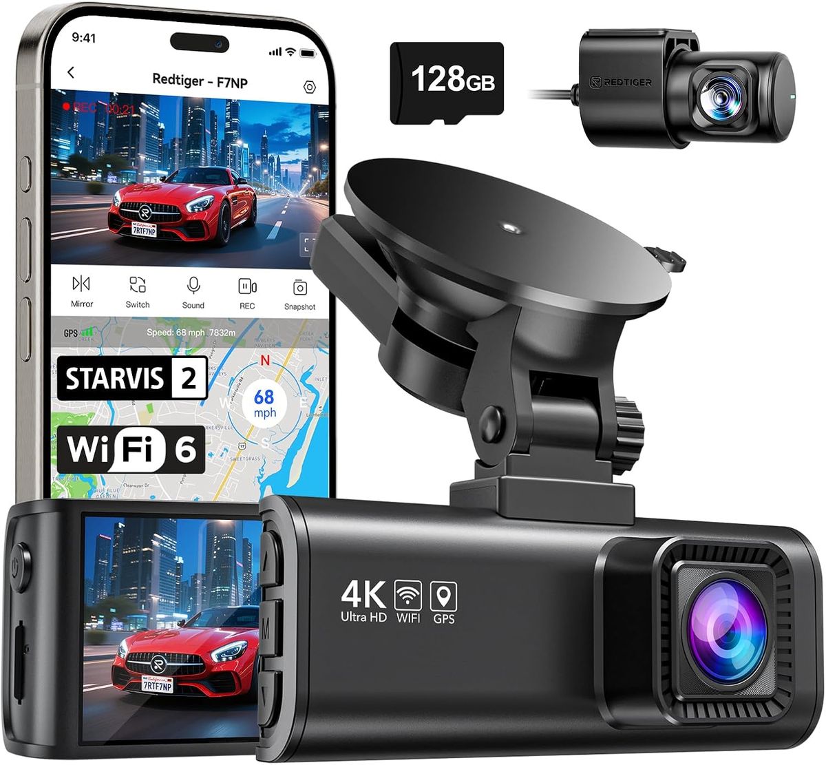REDTIGER F7NP – Hochwertige Dashcam für klare Aufnahmen