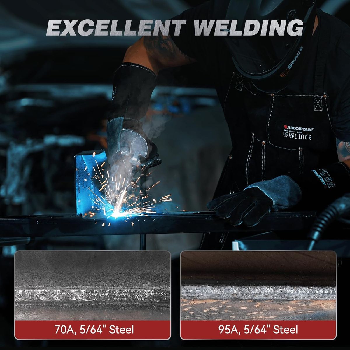 ARCCAPTAIN 130A MIG Welder: Power Meets Portability