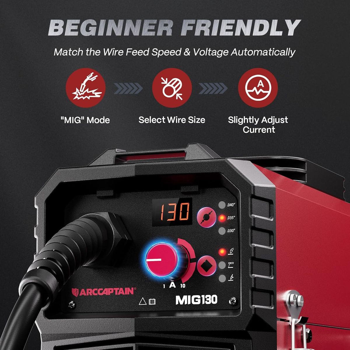 ARCCAPTAIN 130A MIG Welder: Power Meets Portability