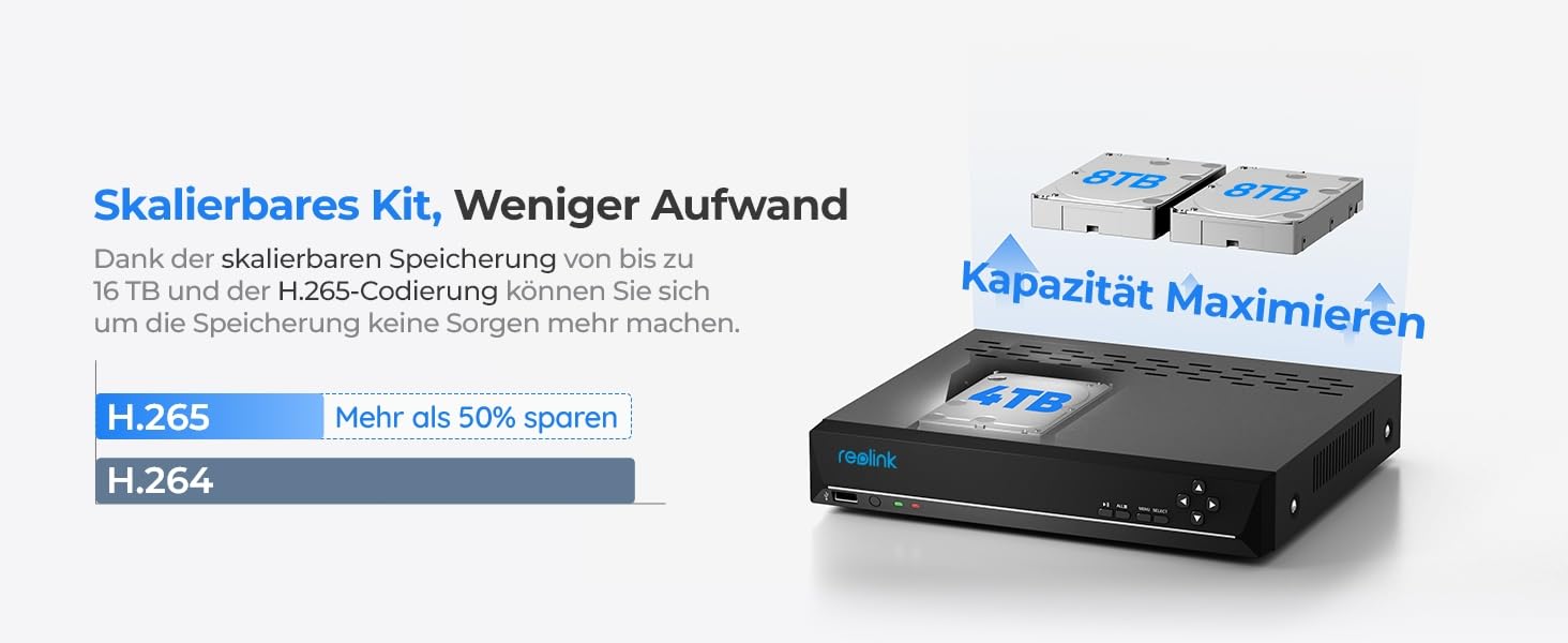 Reolink RLK8-800B4-A-B: Ihre Sicherheit in 4K