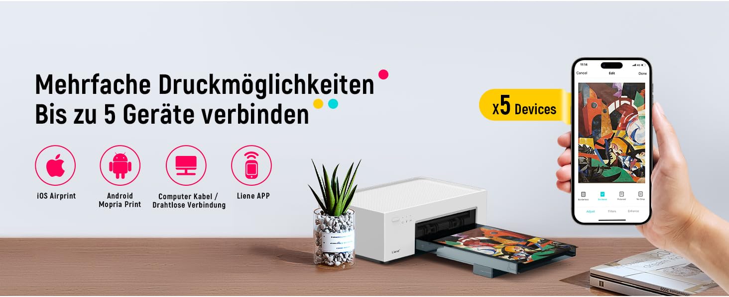 137955 Liene Fotodrucker: Perfekte Fotos für unterwegs