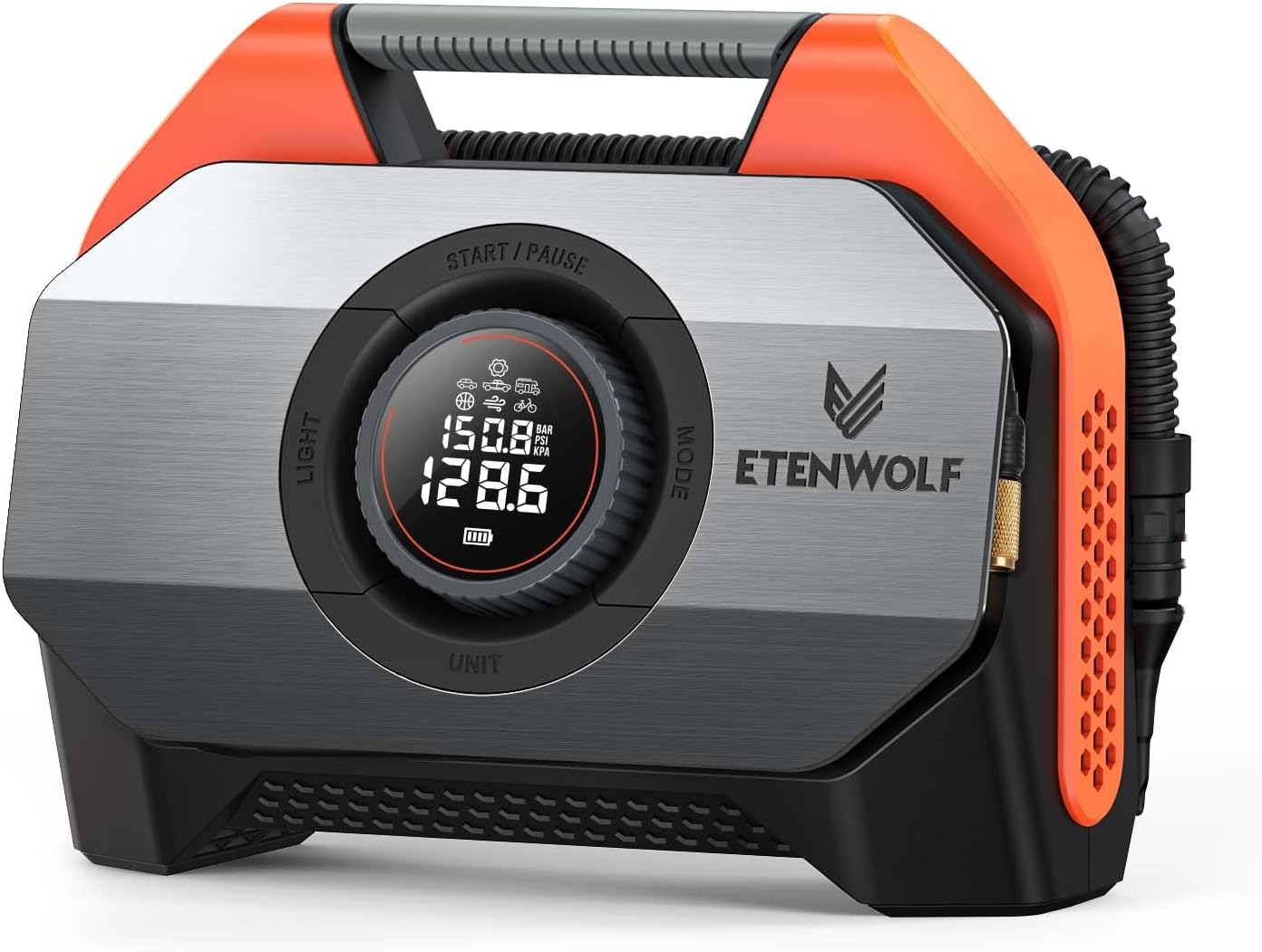 ETENWOLF VORTEX S6 Tire Inflator: Precision and Power