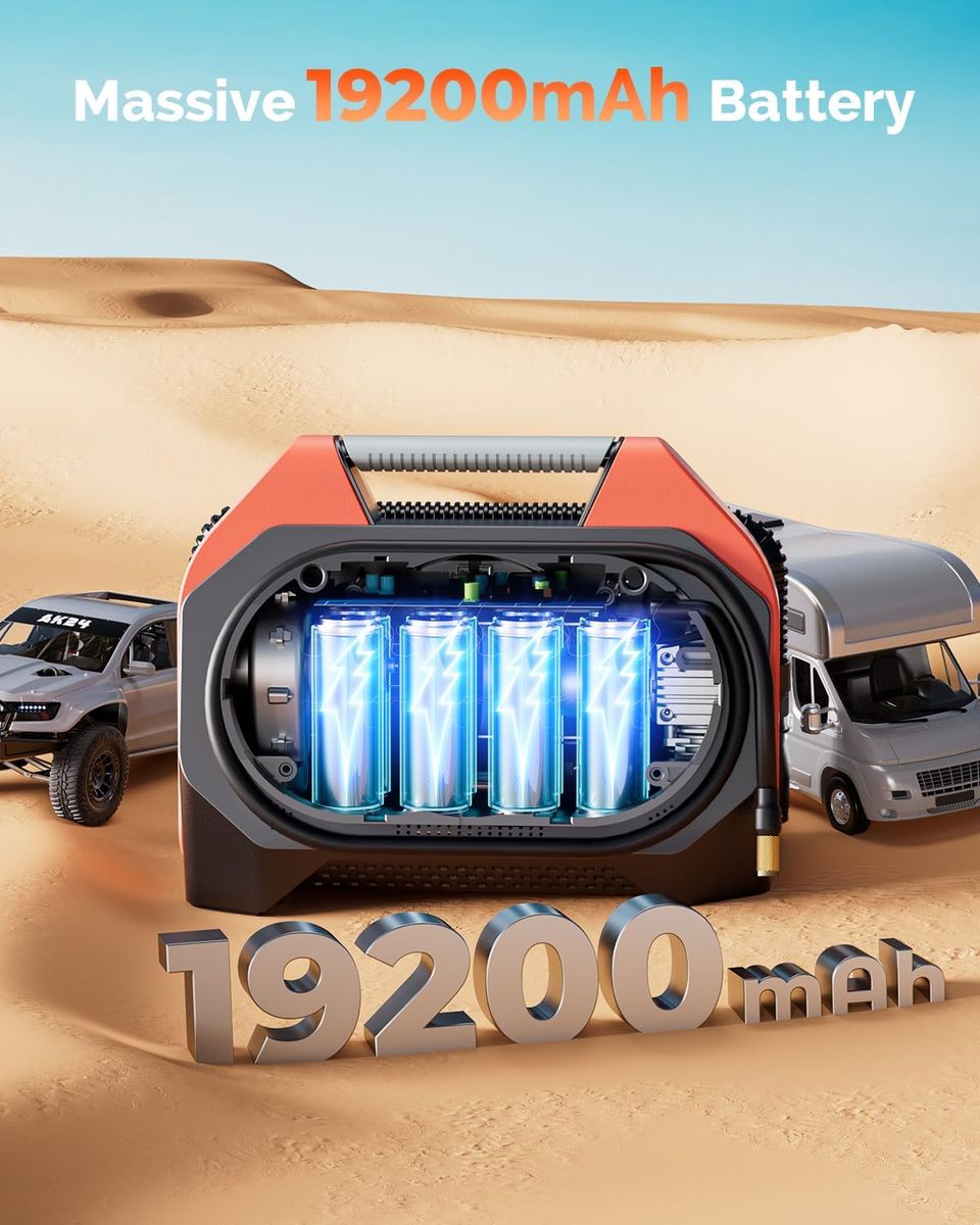 ETENWOLF VORTEX S6 Tire Inflator: Precision and Power