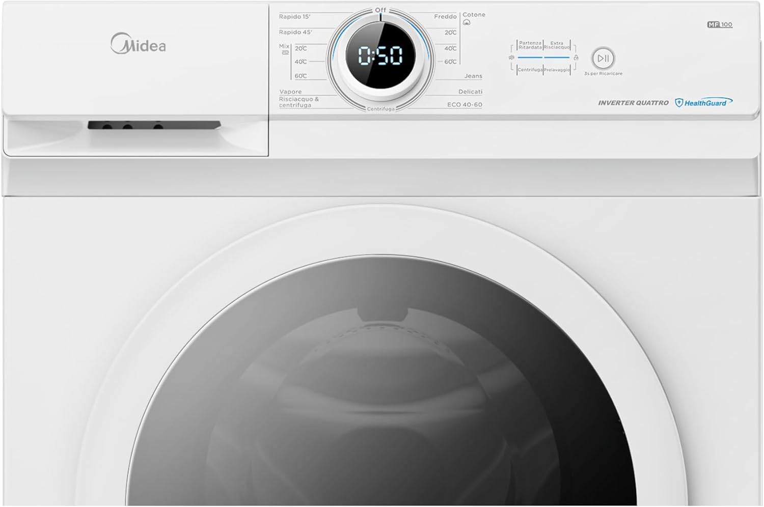 Midea MF10EW70B Lavatrice Slim Carica Frontale 7kg