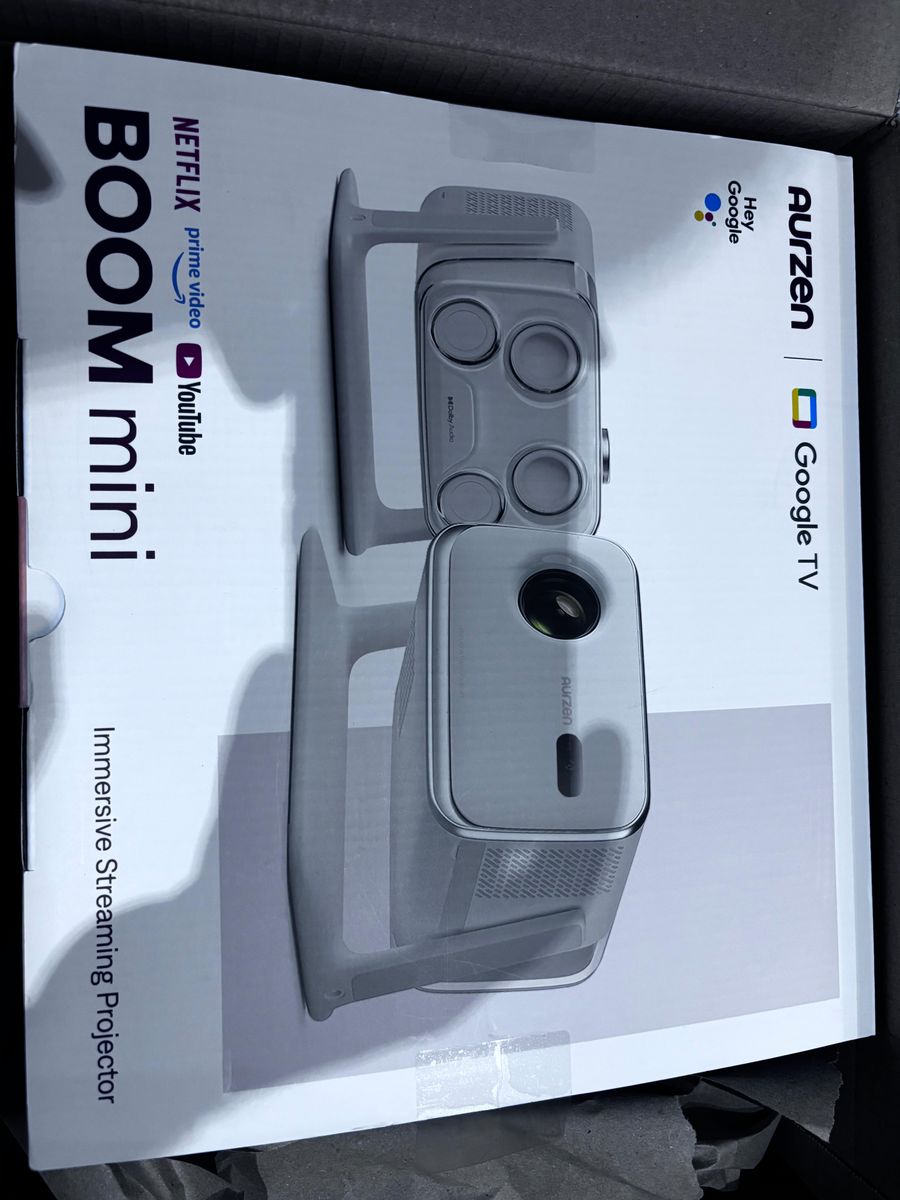 Aurzen BOOM mini: Your Ultimate Portable Google TV Projector
