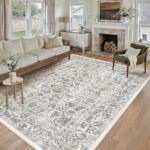 Purecozy 10x12 Machine Washable Vintage Area Rug