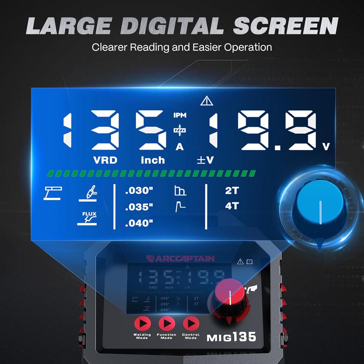 ARCCAPTAIN 135A MIG Welder – Your Ultimate 3-in-1 Welding Solution