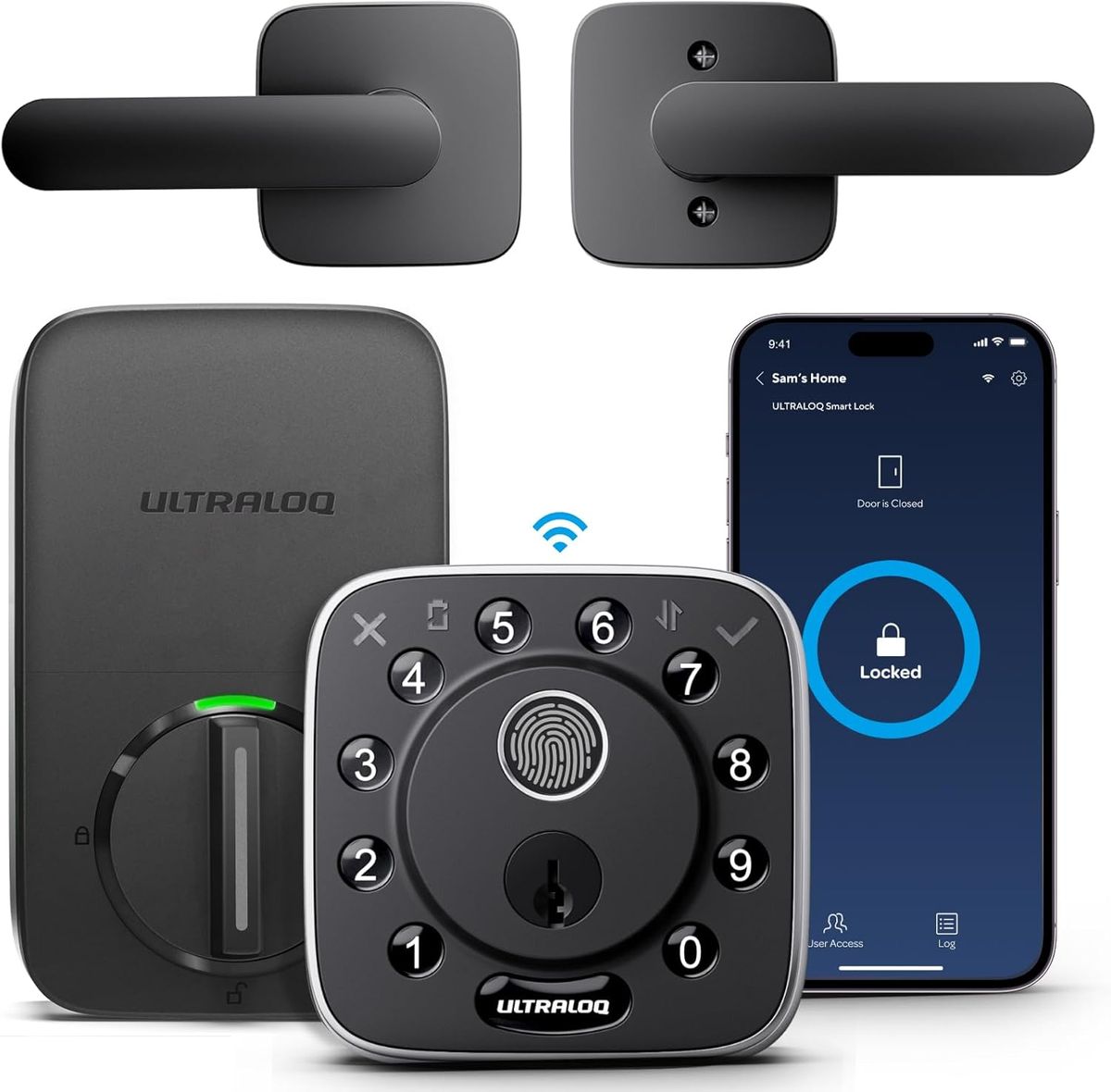 ULTRALOQ Bolt: Fingerprint Wi-Fi Smart Lock for Your Front Door