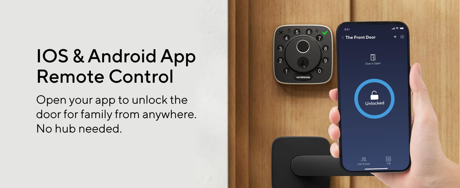 ULTRALOQ Bolt: Fingerprint Wi-Fi Smart Lock for Your Front Door