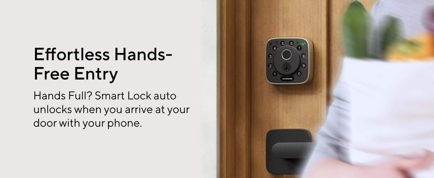 ULTRALOQ Bolt: Fingerprint Wi-Fi Smart Lock for Your Front Door