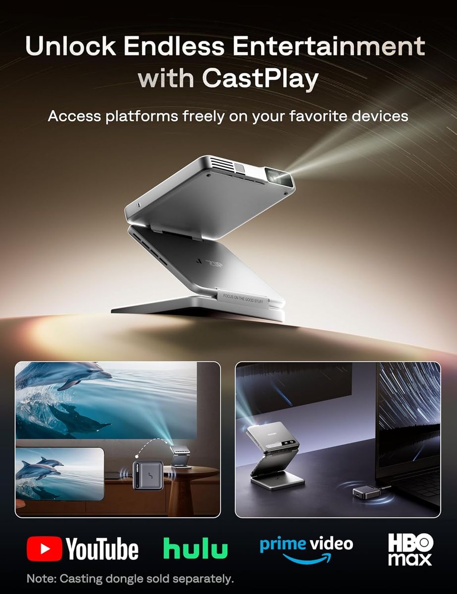 Aurzen ZIP Tri-Fold Projector: Your Ultimate Portable Cinema