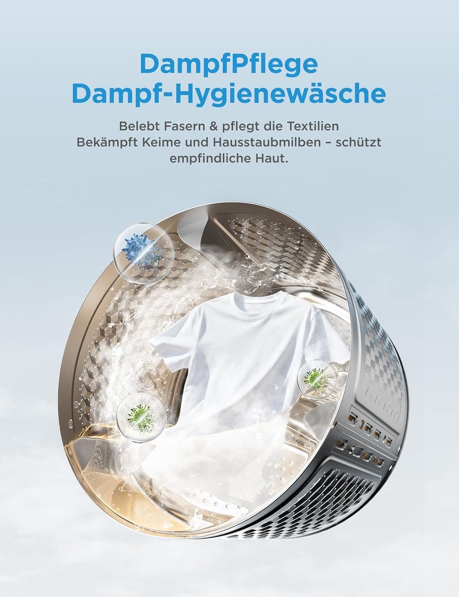 Midea V3 Waschmaschine: Power, Pflege und Schnellwäsche in Weiß
