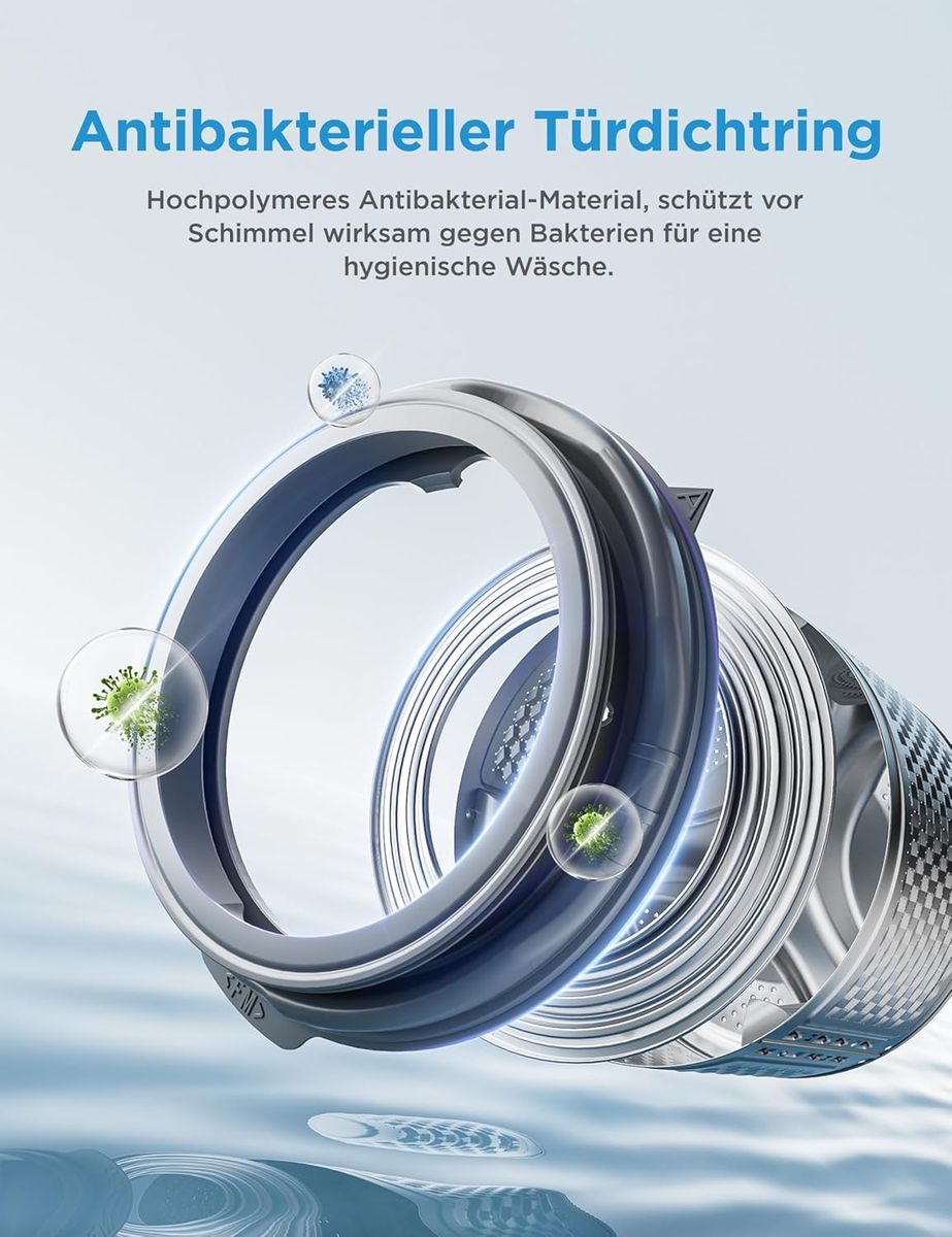 Midea V3 Waschmaschine: Power, Pflege und Schnellwäsche in Weiß