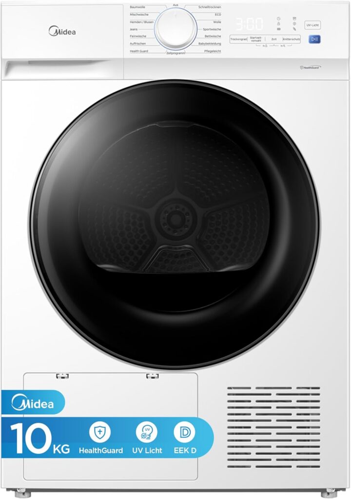 Midea Wärmepumpentrockner V3: 10 kg & UV-Hygiene