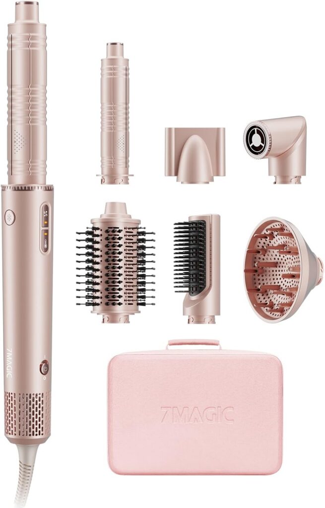 7MAGIC 7-in-1 Hot Air Styler: Fast Dry & Auto Curls