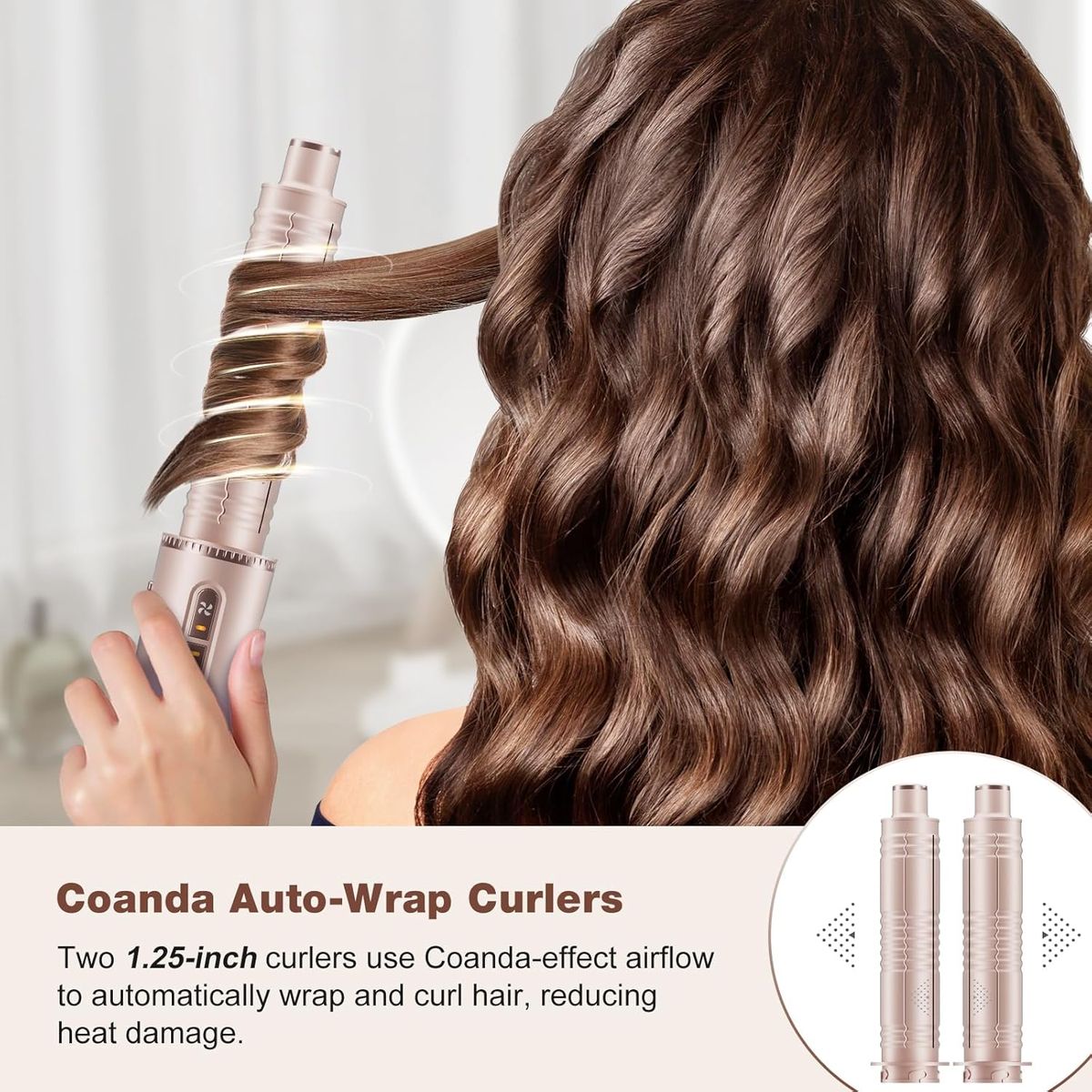 7MAGIC 7-in-1 Hot Air Styler: Fast Dry & Auto Curls
