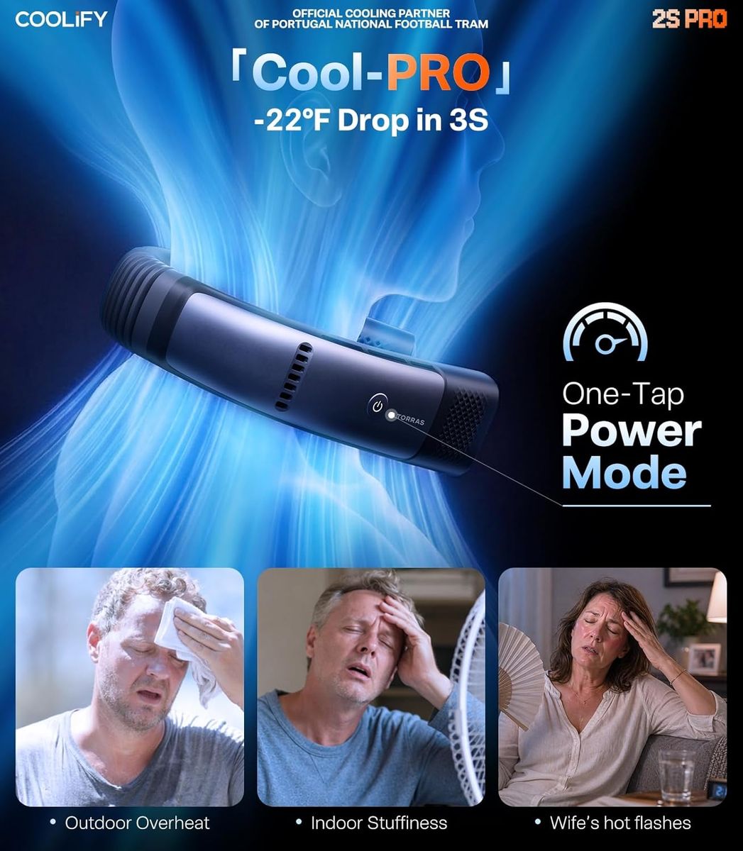 TORRAS Coolify 2026 Neck Air Conditioner 2S PRO – Ultimate Cooling Comfort