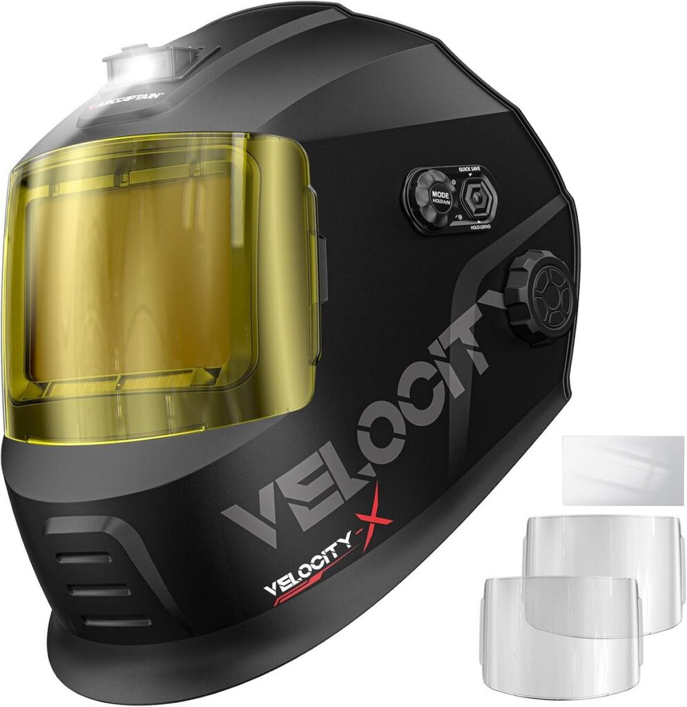 ARCCAPTAIN Intelligent Welding Helmet: 4.6" Large Viewing Screen & True Color