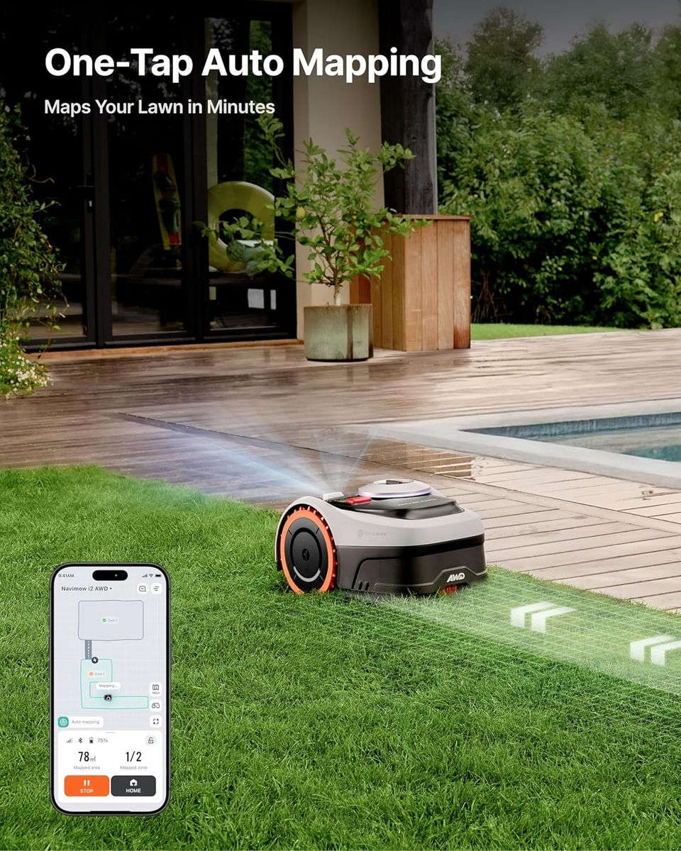 Navimow i210 AWD+Garage: Effortless Lawn Care