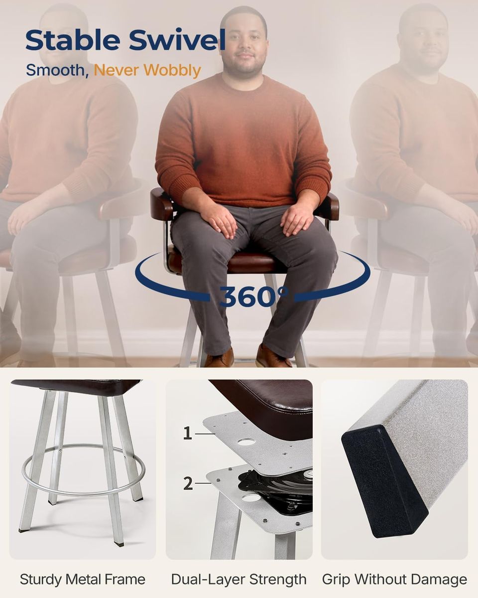 Forspark 350 lbs Bar Stools: Strength Meets Style
