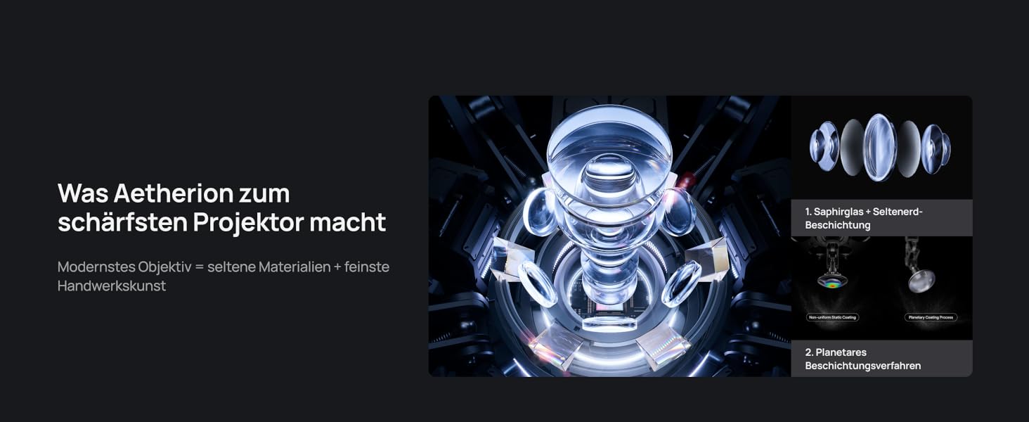AWOL VISION Aetherion Pro + 120" Set: Ultrakurzdistanz 4K Laser-Beamer