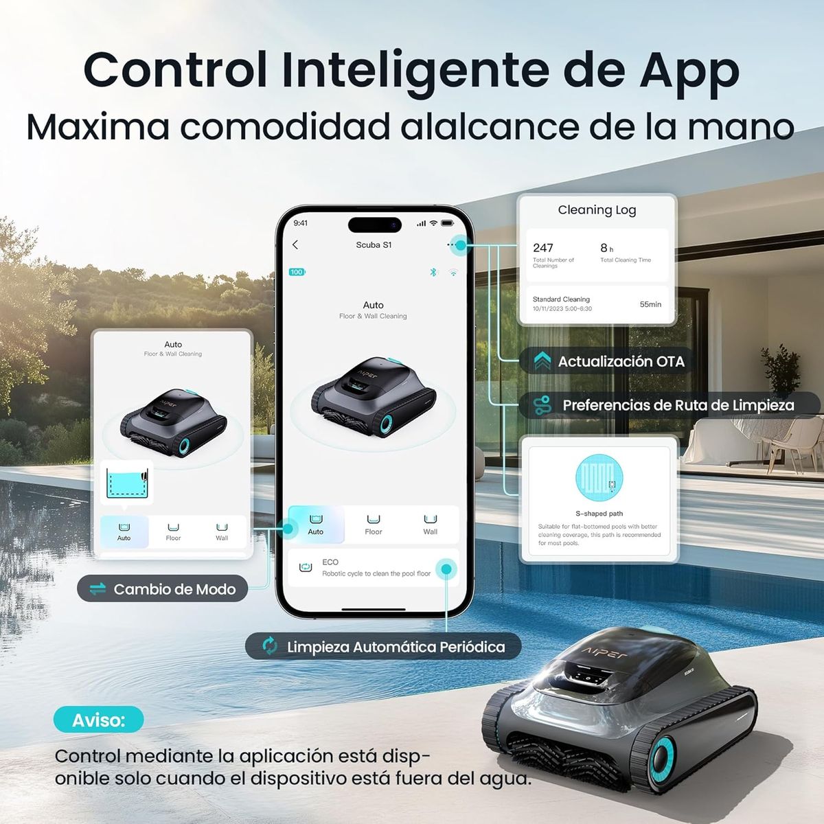 Aiper Scuba S1 2026: Robot de Piscina Inteligente y Autónomo