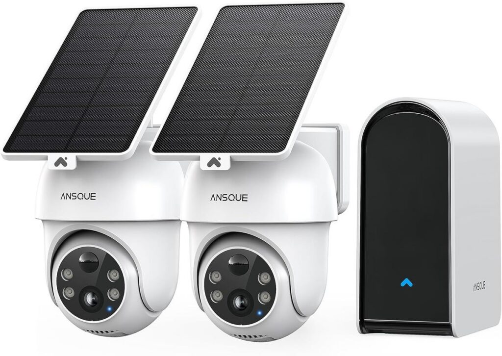 ANSQUE Solar Cameras: Total Security, Zero Fees
