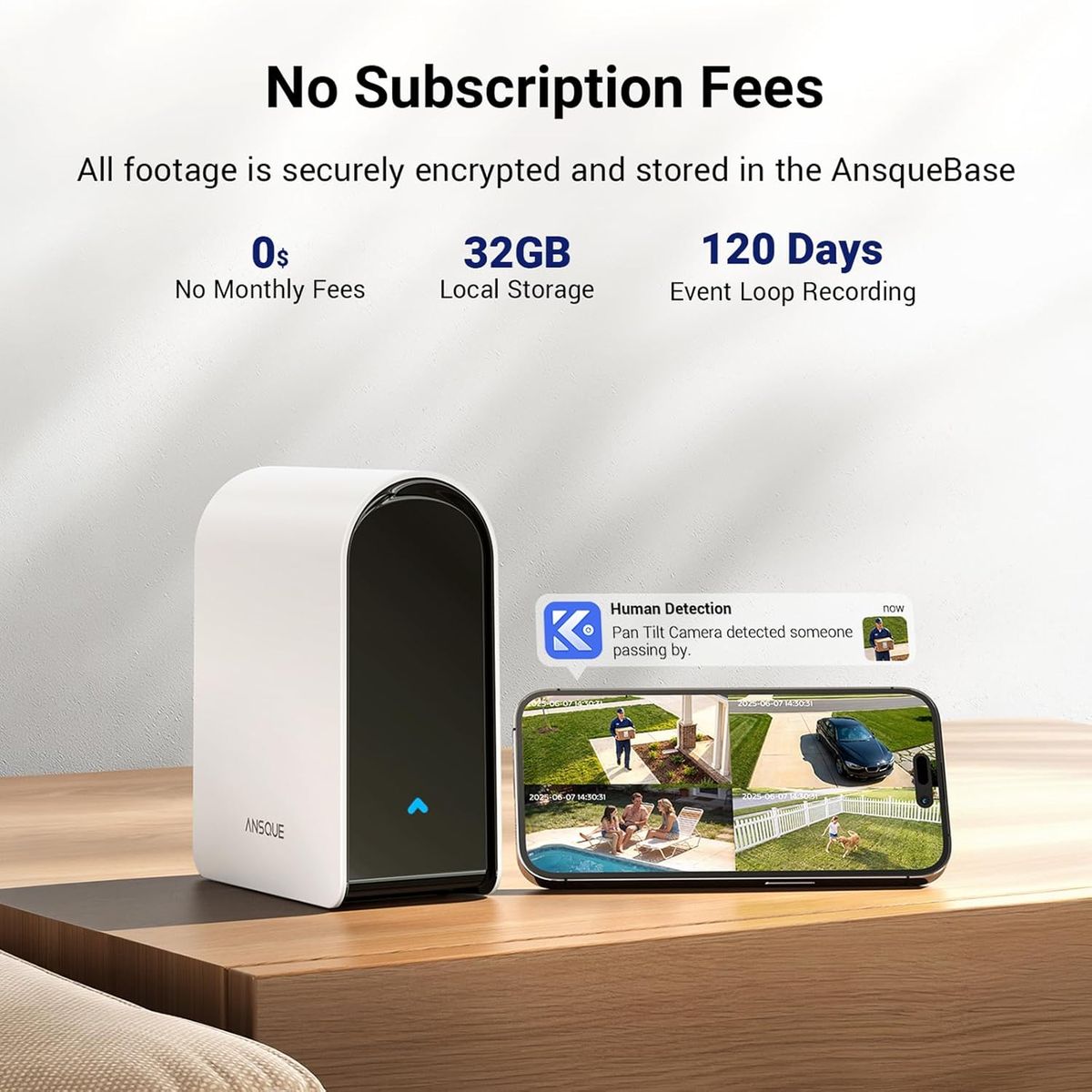 ANSQUE Solar Cameras: Total Security, Zero Fees