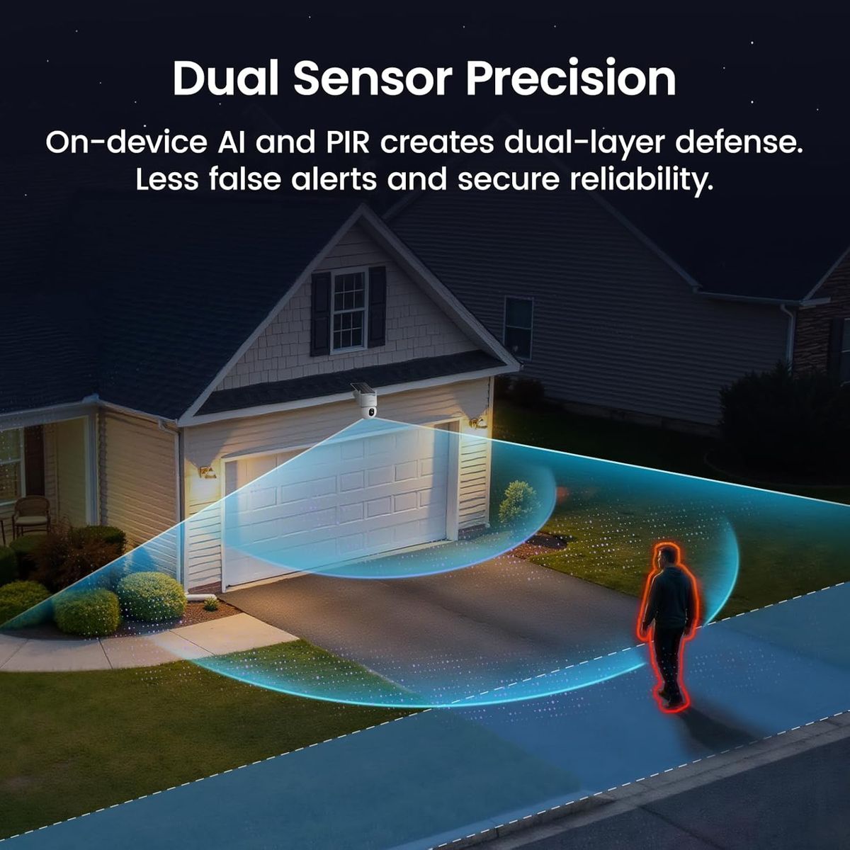AOSU SolarCam D1 Max 4-Cam Kit: 4K Solar Security, No Fees