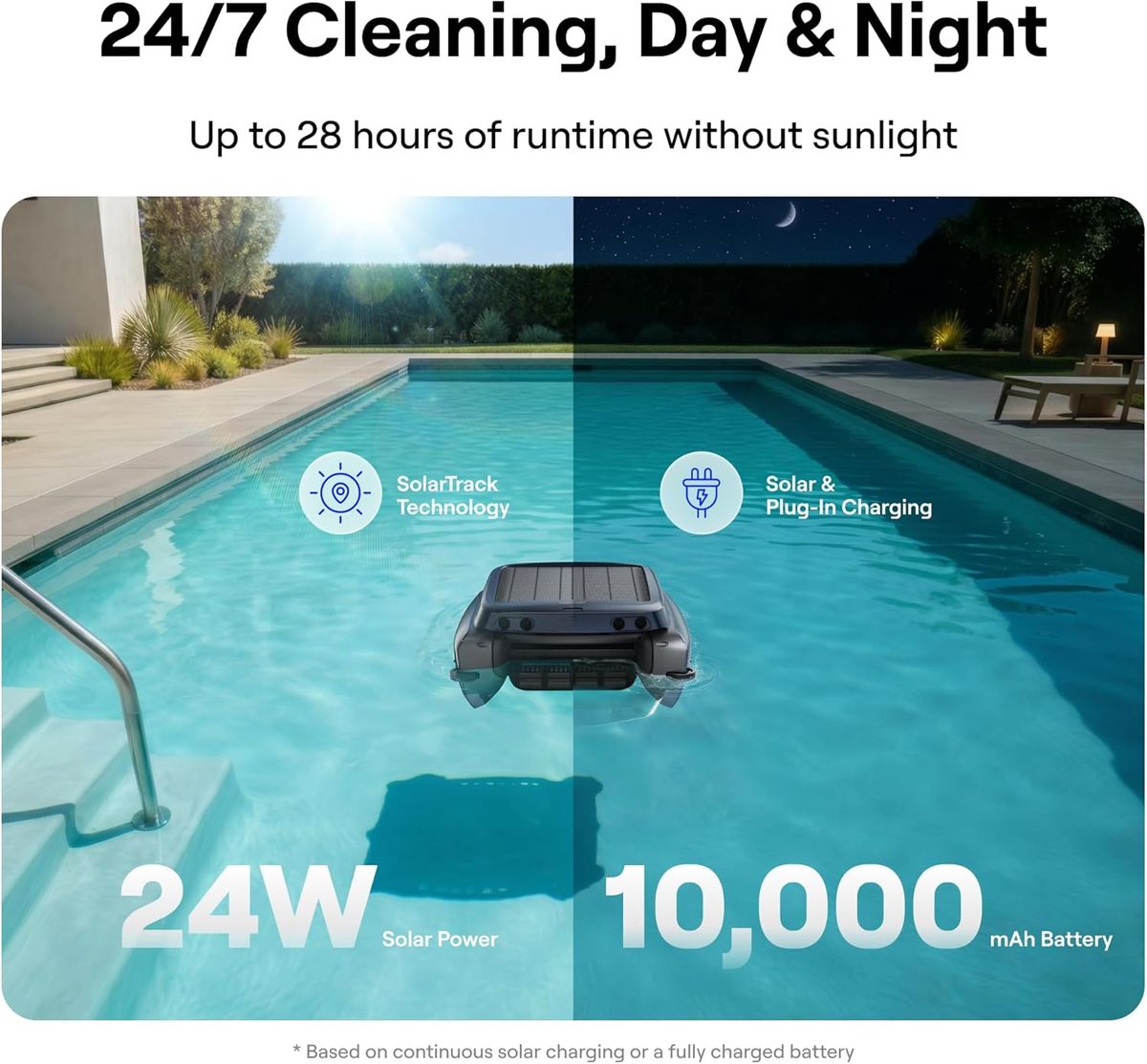 Beatbot iSkim: Solar Pool Skimmer with 28-Hour Runtime