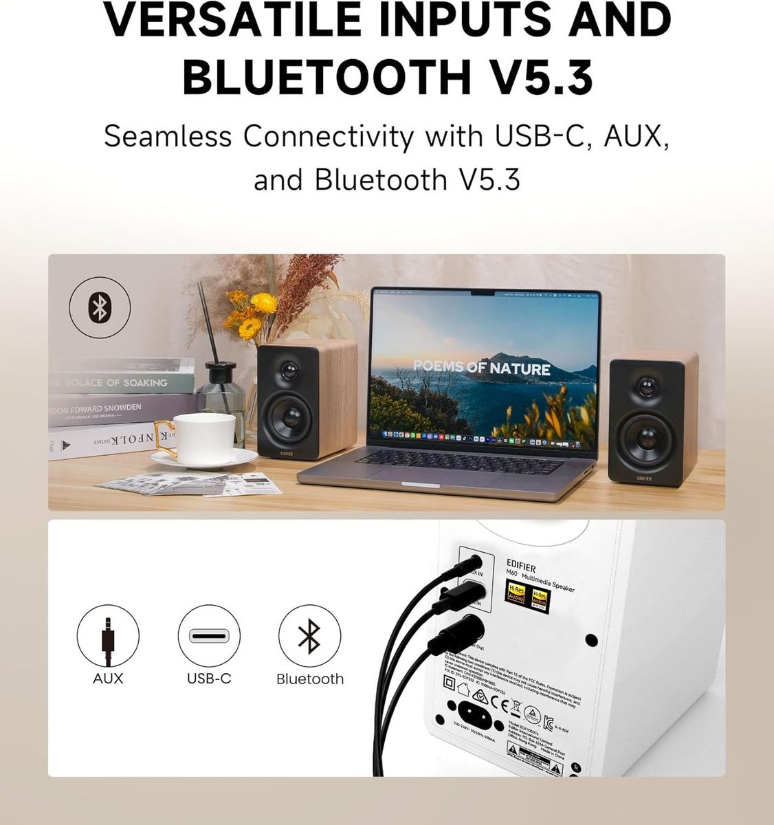 EDIFIER US 1400 M60 Speaker: Premium Sound, Compact Design