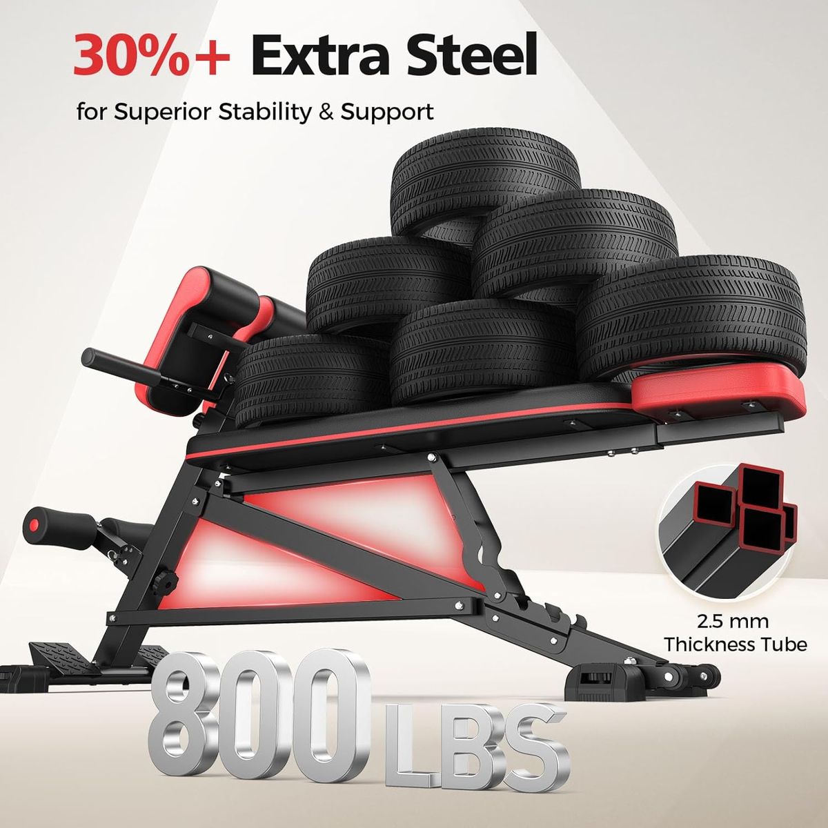 FLYBIRD 4-in-1 Roman Chair: Ultimate Full Body Workout