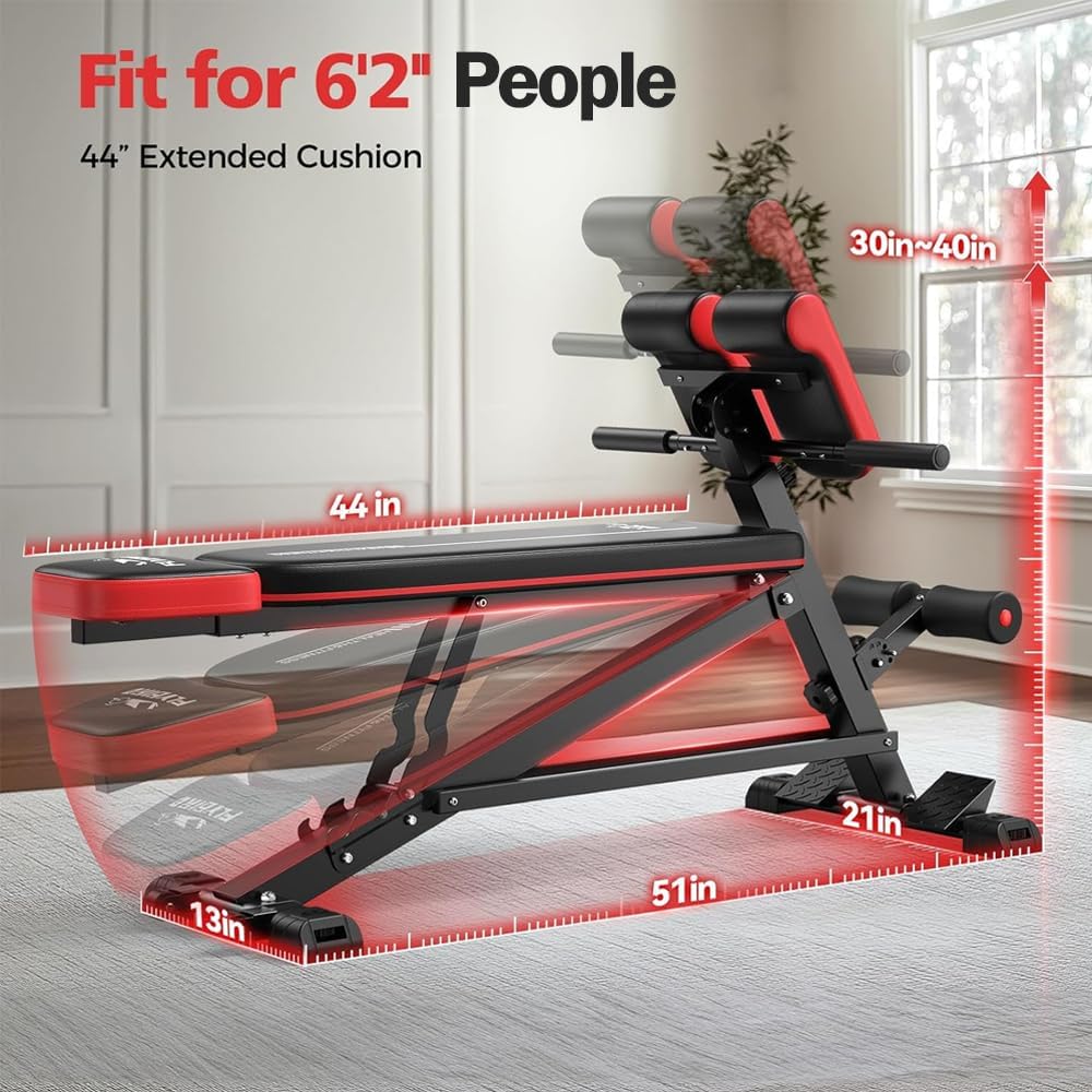 FLYBIRD 4-in-1 Roman Chair: Ultimate Full Body Workout